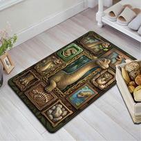 Dinosaur Fossil Collage Pattern Rug Floor Mat for Living Room or Bedroom Soft and Comfortable Carpet a Gift for Birthday and Holiday. 40x60cm( 15x23in )