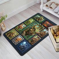 Triceratops Collection Pattern Rug Floor Mat for Living Room or Bedroom Soft and Comfortable Carpet a Gift for Birthday and Holiday. 40x60cm( 15x23in )