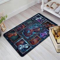 Steampunk Violin Variations Pattern Rug Floor Mat for Living Room or Bedroom Soft and Comfortable Carpet a Gift for Birthday and Holiday. 40x60cm( 15x23in )