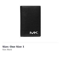 MICHAEL KORS MK Cooper Polyurethane Card Holder Mens Black 36H3LCOD1B-BLACK One Size 1