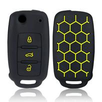 Silikoninis automobilio rakto dėklas Dangtelis raktui VW UP Polo Golf 6 Passat B5 Touran Caravelle Jetta Caddy Touareg Dėl Skoda Fabia Octavia A5