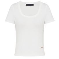 MO&Co. Qin Lan Style Square Neck Slim Fit Short Sleeve T-Shirt XS