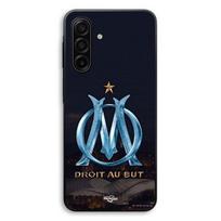 Coque Pour Samsung Galaxy A56 OM logo bleu et dorée stade Maniacase