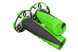 Scott Duece grips/levers/rubbers/handles, green and black