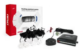 Buzzer reverse parking sensor kit 8 sensors white AMIO-01599