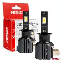 X4 Aviator Series LED Car Light Bulbs H3 6500K Canbus AMIO-03762