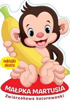 Animal coloring pages. Martusia the monkey