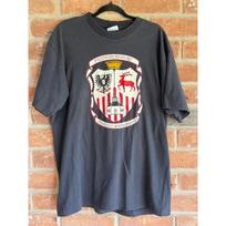Vintage Fredericksburg Germany Crest Graphic T Shirt Hanes USA XL Black Tourist Unisex T-Shirt XL