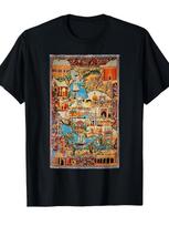 Persian Rug Landmarks Kashmar T-Shirt[Cool Design] Street Trending Style Women's 2XL