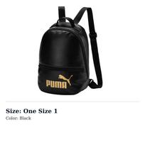 PUMA Polyester Backpack Regular Unisex Black 075952-01 One Size 1