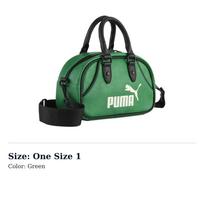 PUMA Artificial Leather Shoulder Bag, Handbag Womens Green 091137-05 One Size 1