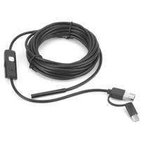Y102 USB 3 in 1 Endoscope 5.5mm Lens 6LED 5M Cable IP67 Waterproof Borescope Inspection Camera ABS
