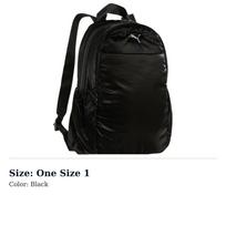 PUMA Fabric Backpack Medium Womens Black 091290-01 One Size 1