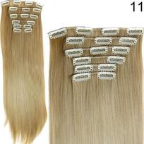 6Pcs High Temperature Fibre Clip Hair Lengthens And Straightens Heat Resistant Wigs 11 brown
