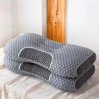 Kaklo ortopedinė pagalvė kaklui, draugiška odai ir apsauganti pagalvės kaklą, buitinė sojų pluošto masažinė pagalvė miegui ZZ(910g) gray