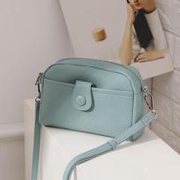 Simple Fashion Texture Crossbody Bag Solid Color Single Shoulder Crossbody Bag for Women's Small Square Female Shoulder Bag