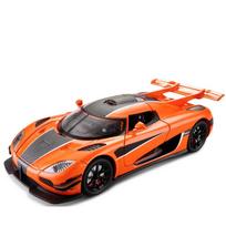 1:24 mastelio Koenigsegg ONE 1 rotorinės durys Superautomobilio Metalinis lydinio modelis Automobilis Garsas ir šviesa Atitraukiamas Vaikams skirti žaisliniai automobiliai Atostogų dovanos vaikams oranžinė