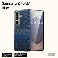 Prabangus Kevlaro pynimo anglies pluošto tekstūros magnetinis telefono dėklas Samsung Galaxy Z Fold 7 6 belaidžiam įkrovimui, smūgiams atsparus dangtelis Galaxy Z Fold6
