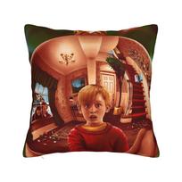 Decorative Pillow Cover Home Alone Christmas Comedy Film Product Living Room  Pillow Case Cover Square Multiple Sizes 12x12Inch