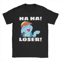 Miniso  Cute Derpy Hooves T-Shirt Ponies friendship is magic Vintage  Tee Shirt Crewneck Short Sleeve T Shirts Unique Clothing S