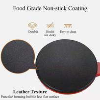 220V 900W Cake Machine Kitchen Cooking Tools Crepe Non-stick Electric Crepe Pizza Maker Pancake Non-stick Griddle Baking Pan juoda