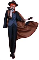 Ginkluotas detektyvas Dazai Osamu Unisex Cosplay Kasdienis Deluxe Rinkinys [Hosaku Co., Ltd.] Rašytojas, Anime, Manga, Agentūra, Nakahara, Kostiumas, Drabužiai,