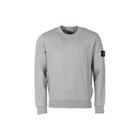 Stone Island Plain Logo Crew Neck Long Sleeve Sweatshirt Men sweatshirt Light-Gray 791563051-V0M64 S