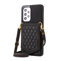 RFID Crossbody Mirror Lanyard Wallet Cards Holder Leather Case for Samsung S22 Ultra S21 Plus S23 S20fe A53 A13 A52S Stand Cover For Samsung S20FE