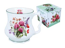 Kubek Babuni Koniczyna Ceramiczny Prezent Zdobiony Wzór Carmani 300Ml