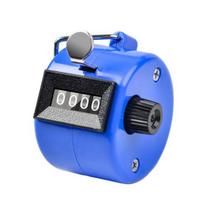 Metal Hand Tally Counter Clicker Battery Required Digit Display No with 4 Compact Size Portable mėlyna