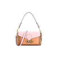 COACH Jade 26 leather crossbody shoulder bag women's brown with cherry blossom pink