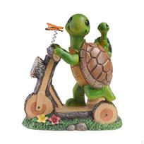 Outdoor Solar Lamp Turtle Animal Statue Landscape for Patio Decor
