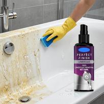 Perfect Finish Limescale Removal Spray 100ml Bottle for Bathroom and Kitchen Cleaning Suitable for Shower Heads Faucets and Tiles One Size