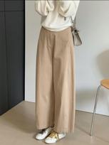 Women's High Waist Tapered Pants Wide Leg Pants Japanese Casual Lyocell Cotton Cropped Relaxed Daily Trousers S