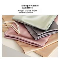 Taihuxue Solid Color Silk Pillowcase, 100% Mulberry Silk, Single-Sided Silk Pillowcase, One Piece, Starry Purple, 48*74cm