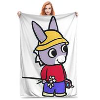 Trotro Collage Cute Cartoon Blanket Portable Fleece Sofa Throw Blanket for Couch Bedding Outdoor Throws Bedspread Quilt Size: 75*100cm, Weight: 230 GSM