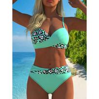 Explosive Swimsuit Ladies Ins Wind Bikini Split Swimsuit Hot Spring Europe America S