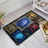 Marine Life Variations Pattern Rug Floor Mat for Living Room or Bedroom Soft and Comfortable Carpet a Gift for Birthday and Holiday. 40x60cm( 15x23in )