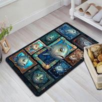 Ocean Fish Collection Pattern Rug Floor Mat for Living Room or Bedroom Soft and Comfortable Carpet a Gift for Birthday and Holiday. 40x60cm( 15x23in )