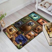 Beetle Art Gallery Pattern Rug Floor Mat for Living Room or Bedroom Soft and Comfortable Carpet a Gift for Birthday and Holiday. 40x60cm( 15x23in )