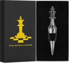 Chess King Wine Stopper, Bronze, Perfect Gift