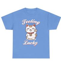 Japanese Lucky Cat T-shirt, Maneki Neko Unisex Shirt, Cat Lover T-shirt, Cat Mom T-Shirt, Cat Dad T-shirt, Gift 3XL
