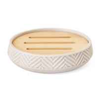 AWD INTERIOR 1972 Hermosa beige bamboo soap dish