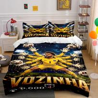 Soccer Goalkeeper Print Bedding Set Bedding set (1 duvet cover, 2 pillowcases, duvet not included) 135x200cm
