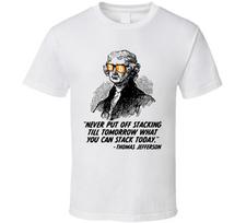 Thomas Jefferson Quote Bitcoin T Shirt XL