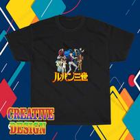 New Lupin The 3rd Anime Logo T-Shirt S