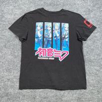 Hatsune Miku Graphic T-Shirt Mens Large Black Anime Vocaloid 01 Sleeve Print Unisex T-Shirt XL