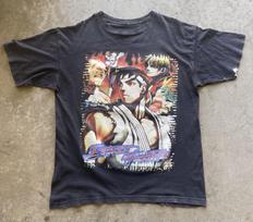 Vintage 90s Street Fighter Alpha Mexican Boot Era Evil Video Game Promo T Shirt Unisex T-Shirt M
