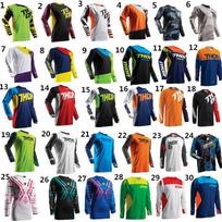 Cross-border off-road cycling suit, motorcycle suit, long-sleeved crew neck T-shirt, fast-downhill suit, quick-drying breathable mountain bike suit XXS