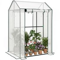 Green House, Mini Greenhouse with 2 Roll-up Doors, Vent Holes and Reinforced Cover, 100 x 80 x 150cm 100 x 80 x 150 cm